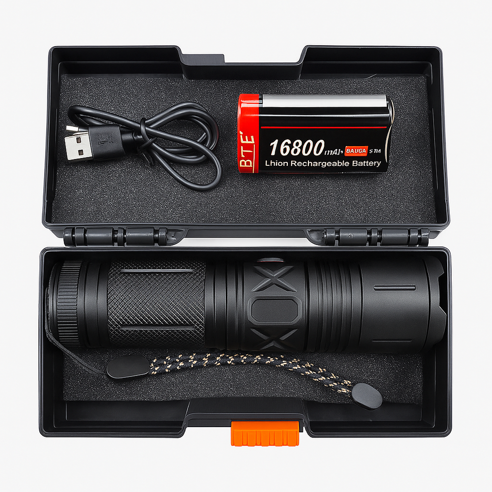 Rechargeable LED Flashlight Kit — product view 1