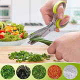 5-Blade Kitchen Herb Scissors — product view 2