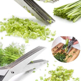 5-Blade Kitchen Herb Scissors — product view 3